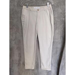 Womens Pants Size 4 Khaki Business Casual‎ Minimalist Academia Preppy Coastal